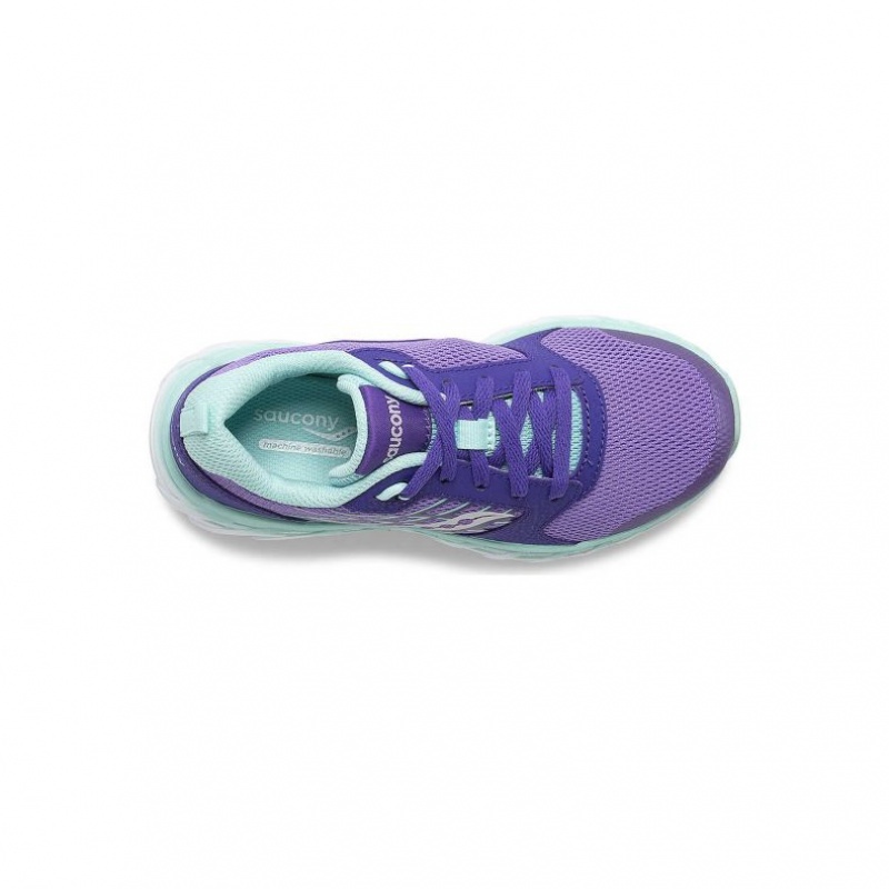 Big Kids' Saucony Wind 2.0 Lace Sneakers Purple | CANADA KRJFTQM