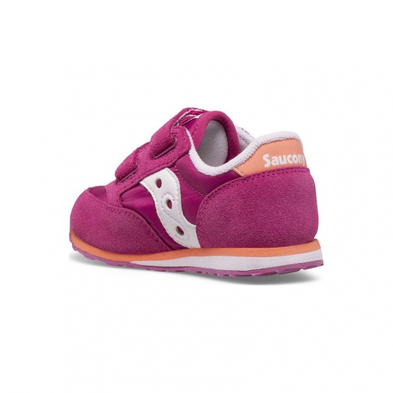 Little Kids' Saucony Baby Jazz Hook & Loop Sneakers Fuchsia | CANADA ABMJDRG