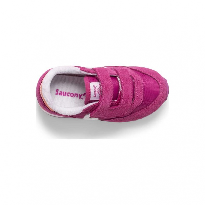 Little Kids' Saucony Baby Jazz Hook & Loop Sneakers Fuchsia | CANADA ABMJDRG