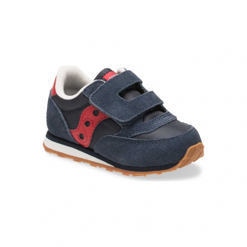 Little Kids' Saucony Baby Jazz Hook & Loop Sneakers Navy | CANADA FKUVGSZ