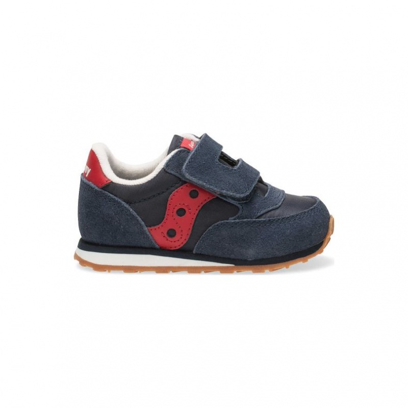 Little Kids\' Saucony Baby Jazz Hook & Loop Sneakers Navy | CANADA FKUVGSZ