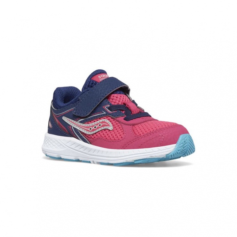 Little Kids' Saucony Cohesion 14 A/C Jr. Sneakers Pink / Navy | CANADA PZXDEQG