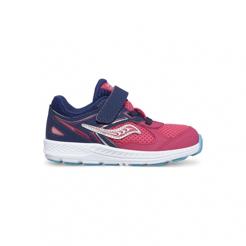 Little Kids\' Saucony Cohesion 14 A/C Jr. Sneakers Pink / Navy | CANADA PZXDEQG