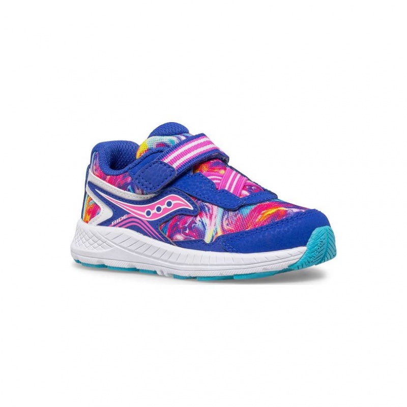 Little Kids' Saucony Ride 10 Jr. Sneakers Blue | CANADA WIQRJMZ