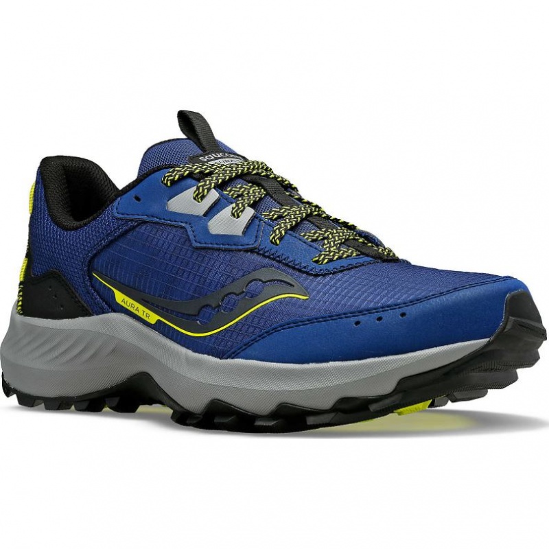 Men's Saucony Aura TR Trail Running Shoes Indigo | CANADA JCETRIU