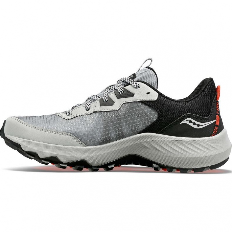 Men's Saucony Aura TR Trail Running Shoes Grey | CANADA PDNJVLZ