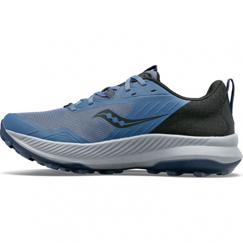 Men's Saucony Blaze TR Trail Running Shoes Blue / Black | CANADA DQLEABT