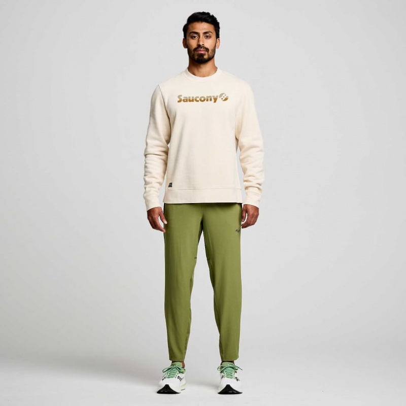 Men's Saucony Boston Woven Jogger Olive | CANADA GDLJAYR