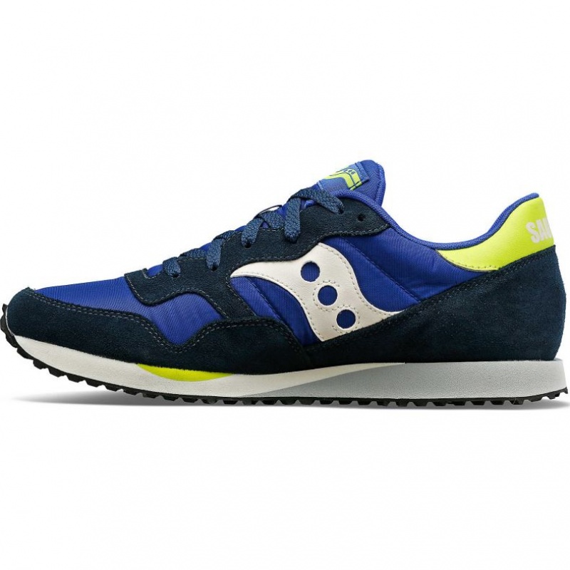 Men's Saucony DXN Sneakers Blue / White / Light Green | CANADA UVKWEQI