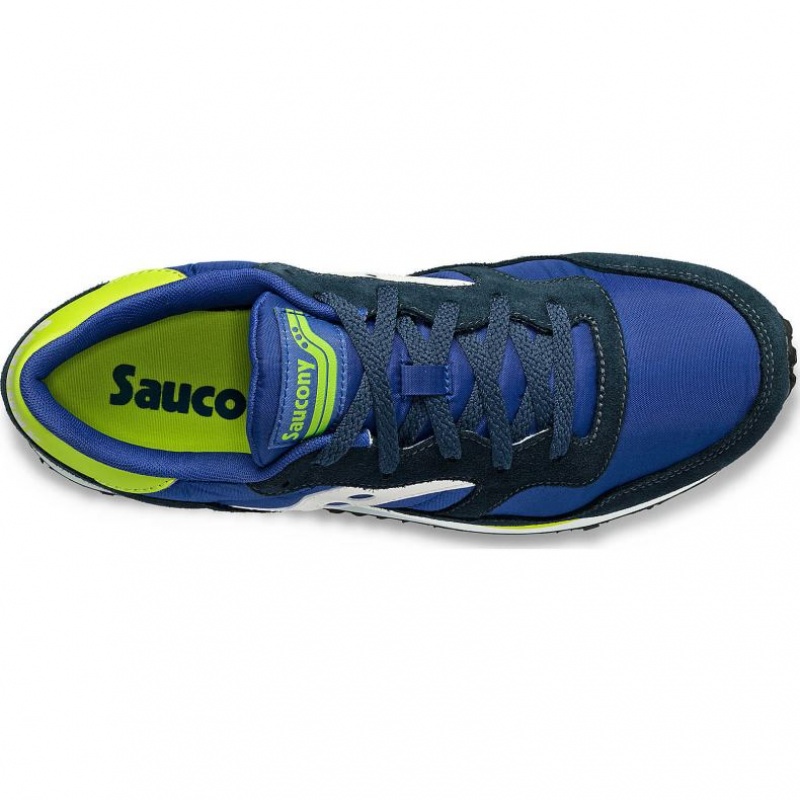 Men's Saucony DXN Sneakers Blue / White / Light Green | CANADA UVKWEQI