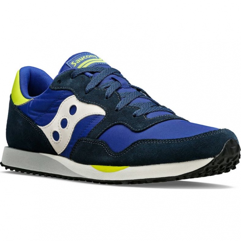 Men's Saucony DXN Sneakers Blue / White / Light Green | CANADA UVKWEQI