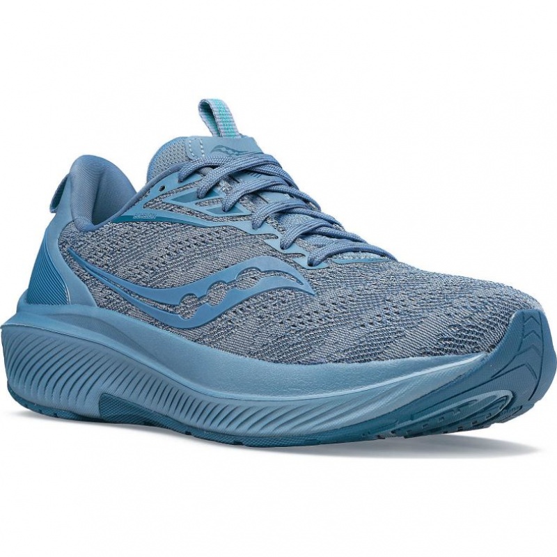 Men's Saucony Echelon 9 Running Shoes Blue | CANADA QZPUTWJ