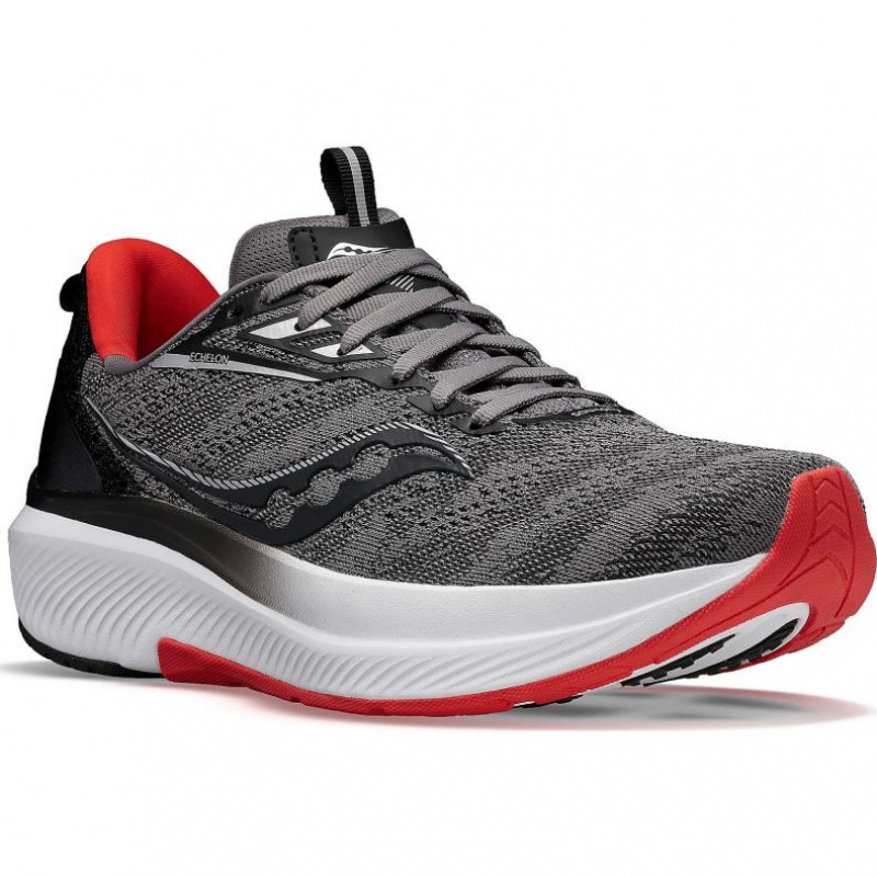 Men's Saucony Echelon 9 Running Shoes Grey | CANADA QFXPIZO