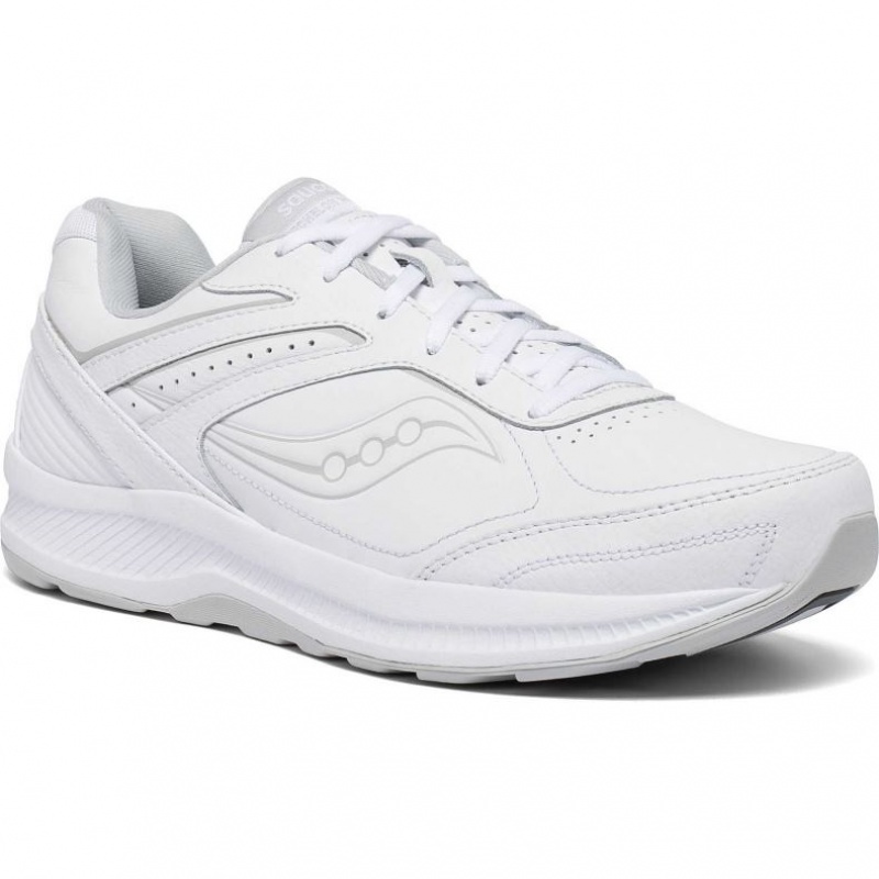 Men's Saucony Echelon Walker 3 Extra Wide Running Shoes White | CANADA CUHLEQW