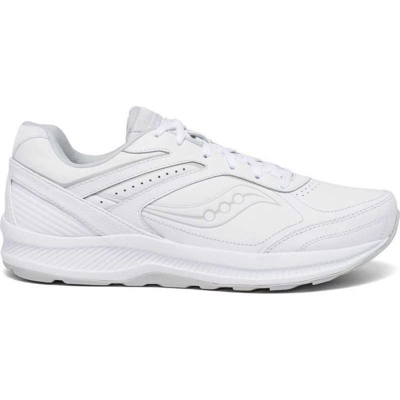 Men\'s Saucony Echelon Walker 3 Extra Wide Running Shoes White | CANADA CUHLEQW