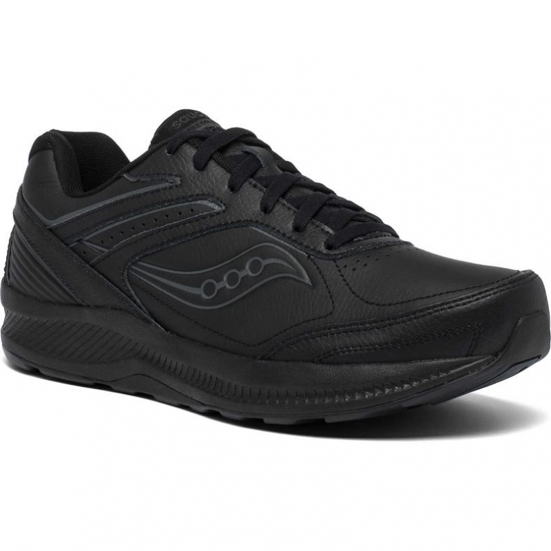 Men's Saucony Echelon Walker 3 Extra Wide Running Shoes Black | CANADA BWAMISD