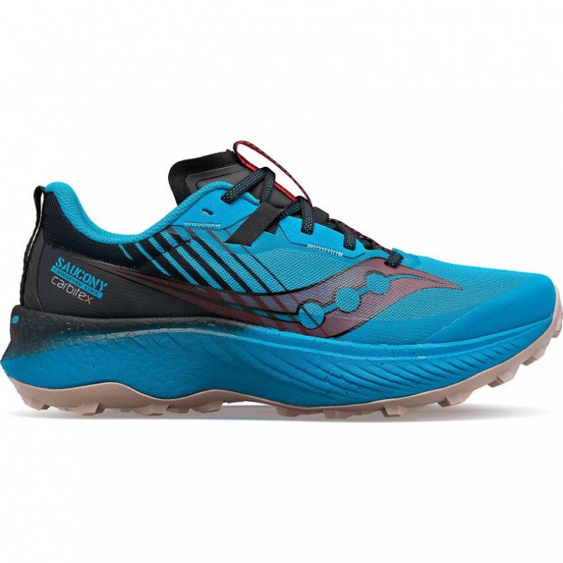 Men\'s Saucony Endorphin Edge Trail Running Shoes Blue | CANADA XYKCVRQ