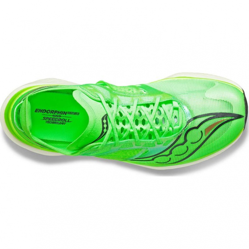 Men's Saucony Endorphin Elite Running Shoes Green | CANADA PIWRUAQ