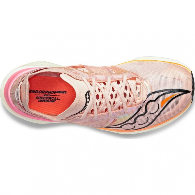 Men's Saucony Endorphin Elite Running Shoes Pink | CANADA VCMFENS