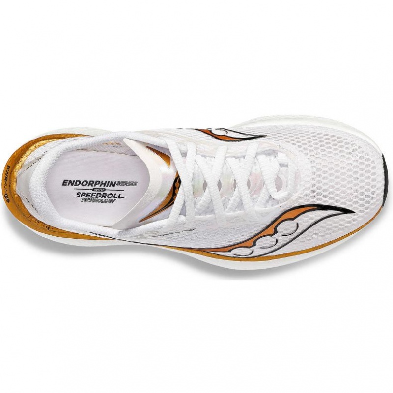 Men's Saucony Endorphin Pro 3 Running Shoes White | CANADA SNBPZVL