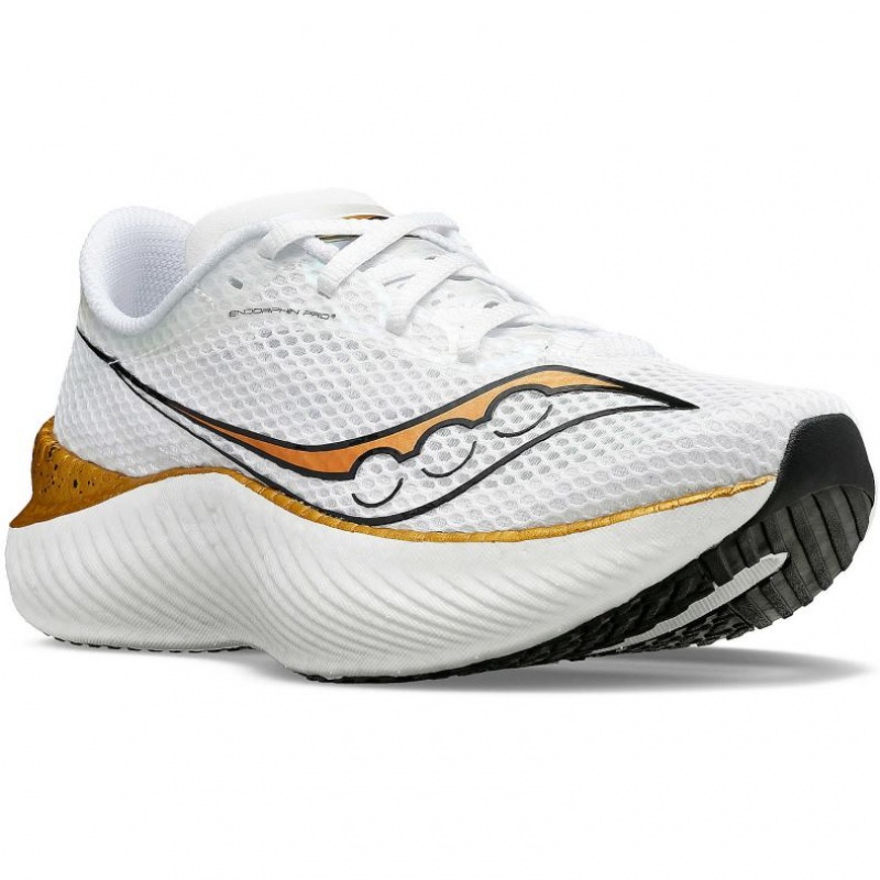 Men's Saucony Endorphin Pro 3 Running Shoes White | CANADA SNBPZVL