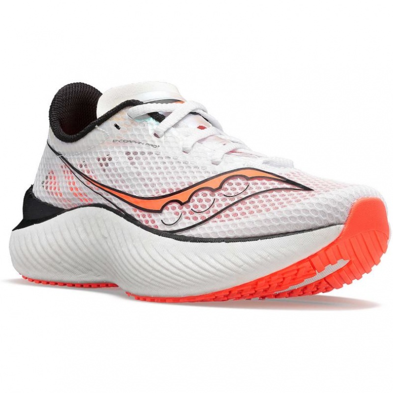 Men's Saucony Endorphin Pro 3 Running Shoes White | CANADA EHLFAMV