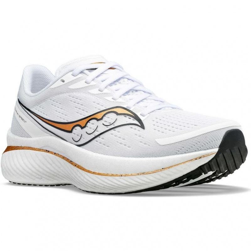 Men's Saucony Endorphin Speed 3 Running Shoes White | CANADA KJTDLUH