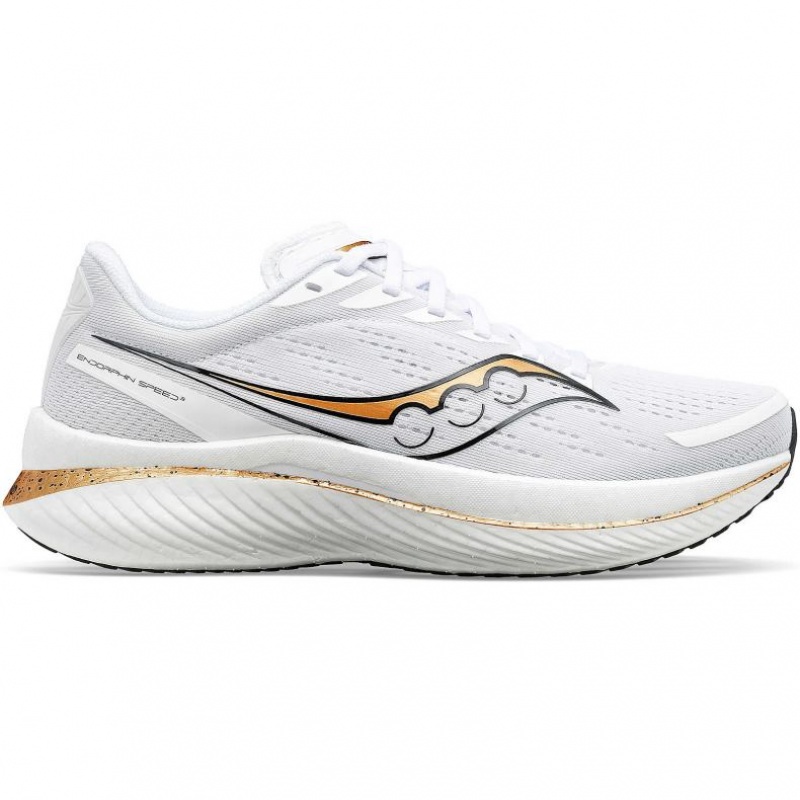 Men\'s Saucony Endorphin Speed 3 Running Shoes White | CANADA KJTDLUH