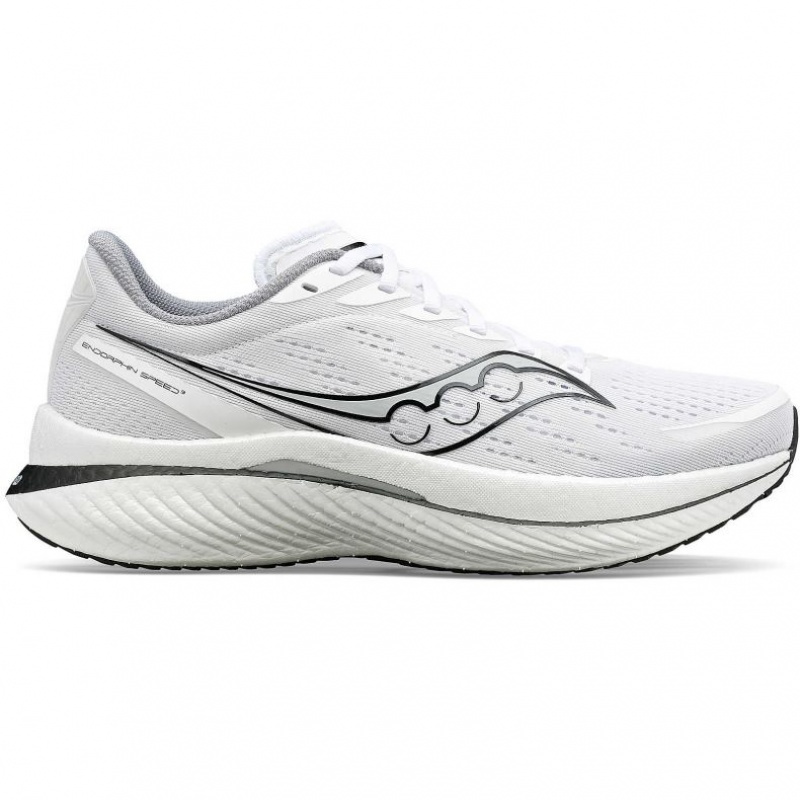 Men\'s Saucony Endorphin Speed 3 Running Shoes White | CANADA DIOHMYU