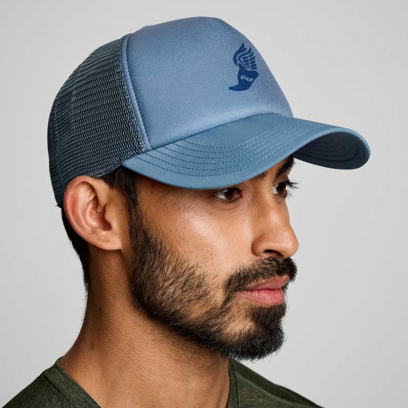 Men\'s Saucony Foamie Trucker Hats Blue | CANADA AFRPIDT