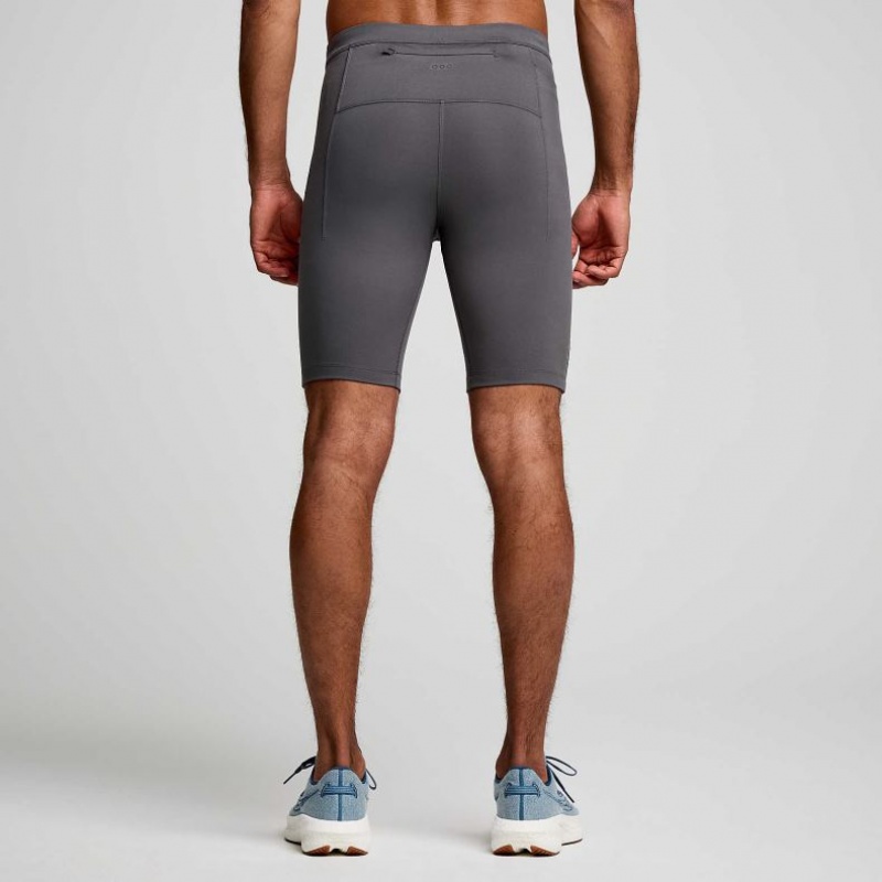 Men's Saucony Fortify Lined Half Tight Grey | CANADA HWUSEGM