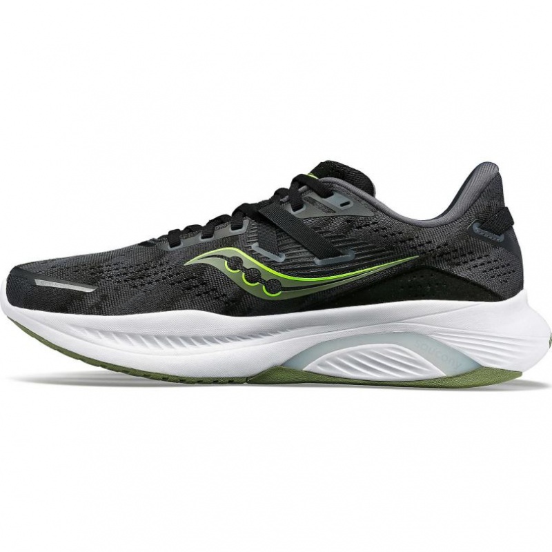 Men's Saucony Guide 16 Running Shoes Black | CANADA FPWUYXR