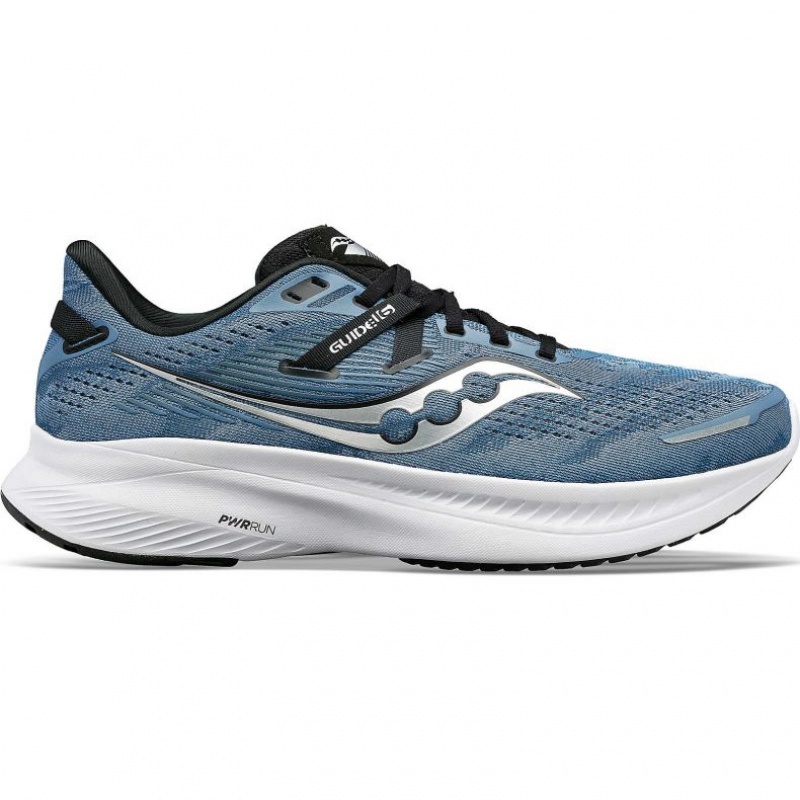 Men\'s Saucony Guide 16 Running Shoes Blue | CANADA CJTUWZP