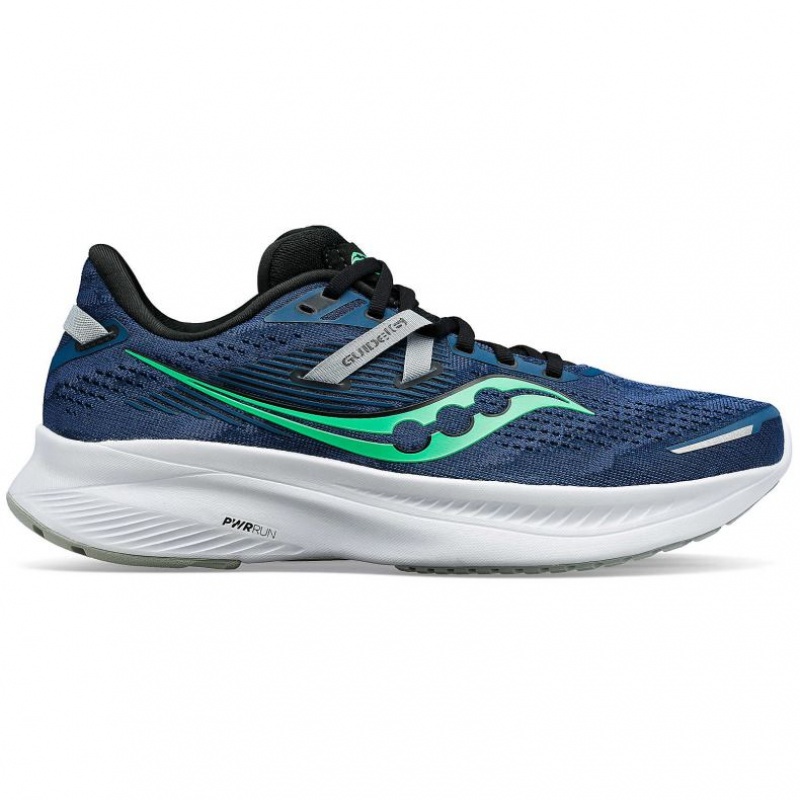 Men\'s Saucony Guide 16 Running Shoes Blue | CANADA TKGRFXO