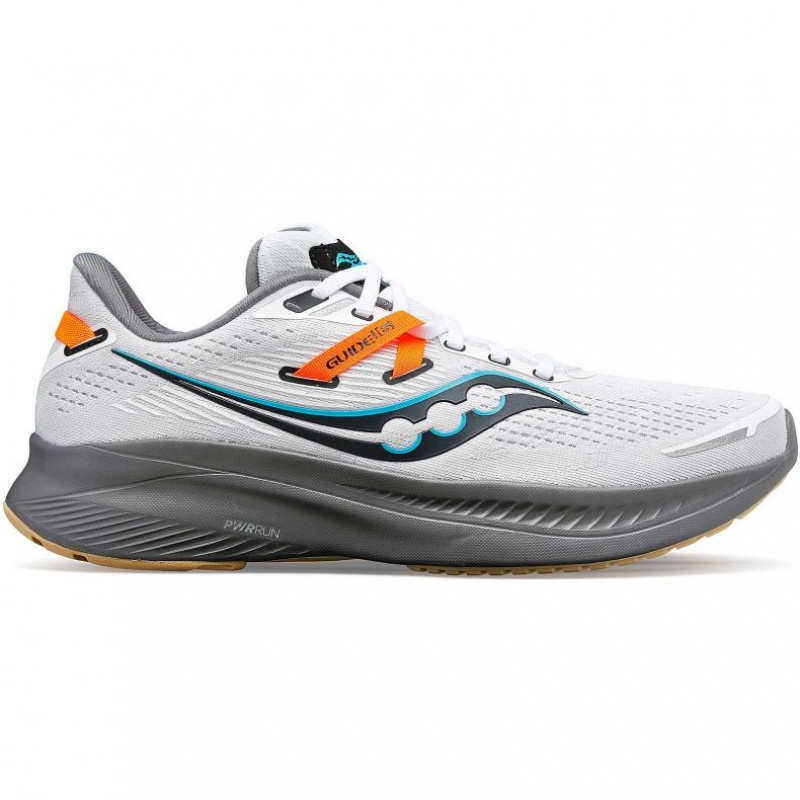 Men\'s Saucony Guide 16 Running Shoes White | CANADA WJZDNCE