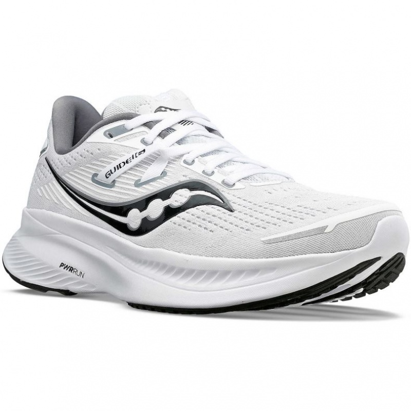 Men's Saucony Guide 16 Running Shoes White | CANADA YTRMQJU