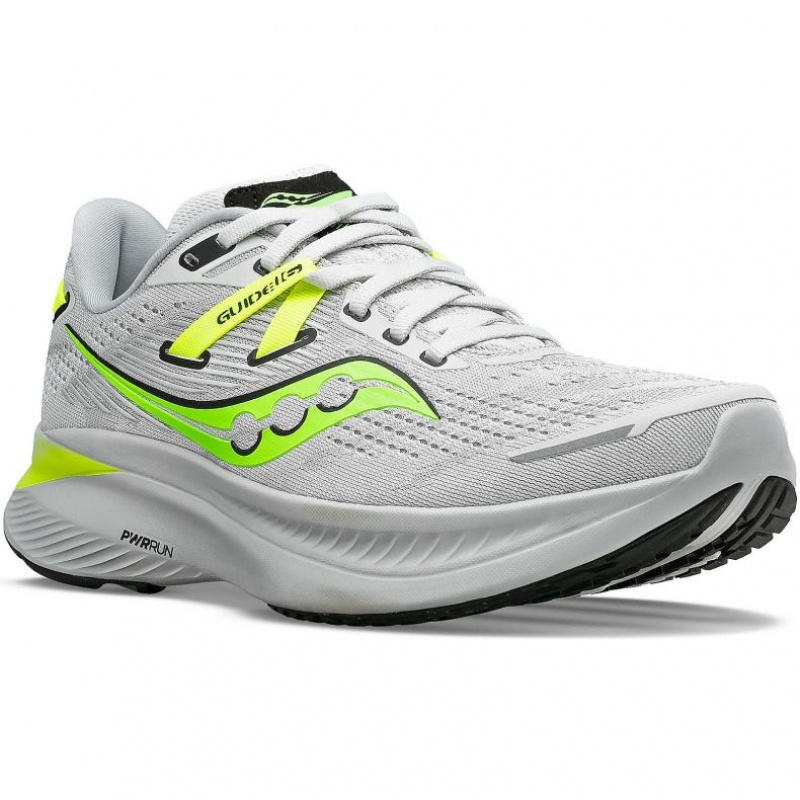 Men's Saucony Guide 16 Running Shoes White | CANADA GKEMOZF