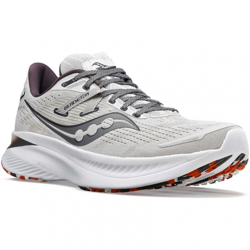 Men's Saucony Guide 16 Running Shoes White | CANADA FKSOHJM