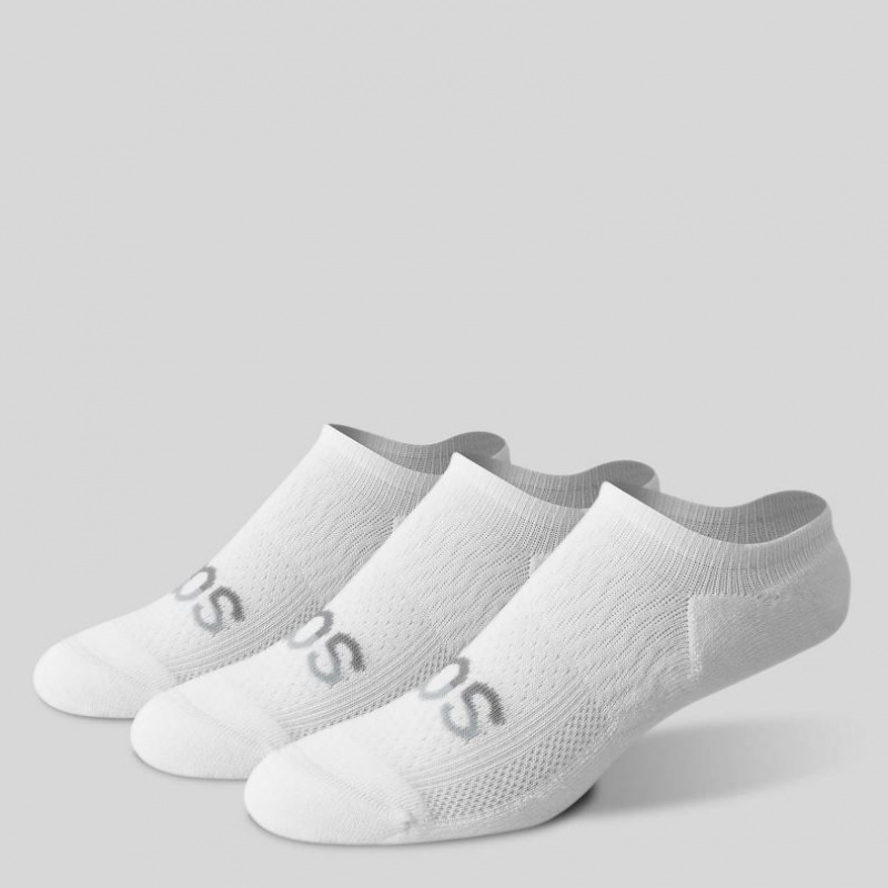 Men's Saucony Inferno Cushion Sneaker 3-Pack Socks White | CANADA AKHUEWB