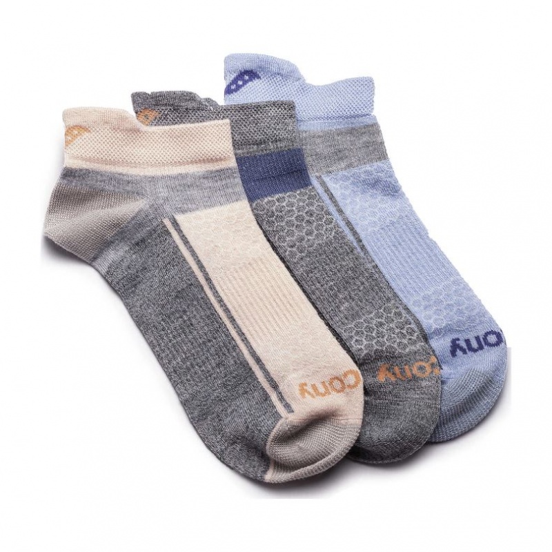 Men's Saucony Inferno Liteweight 3-Pack Socks Multicolor | CANADA FCSVZXQ