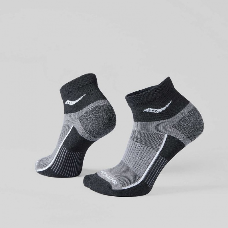 Men\'s Saucony Inferno Quarter 3-Pack Socks Grey | CANADA OBHTYUX