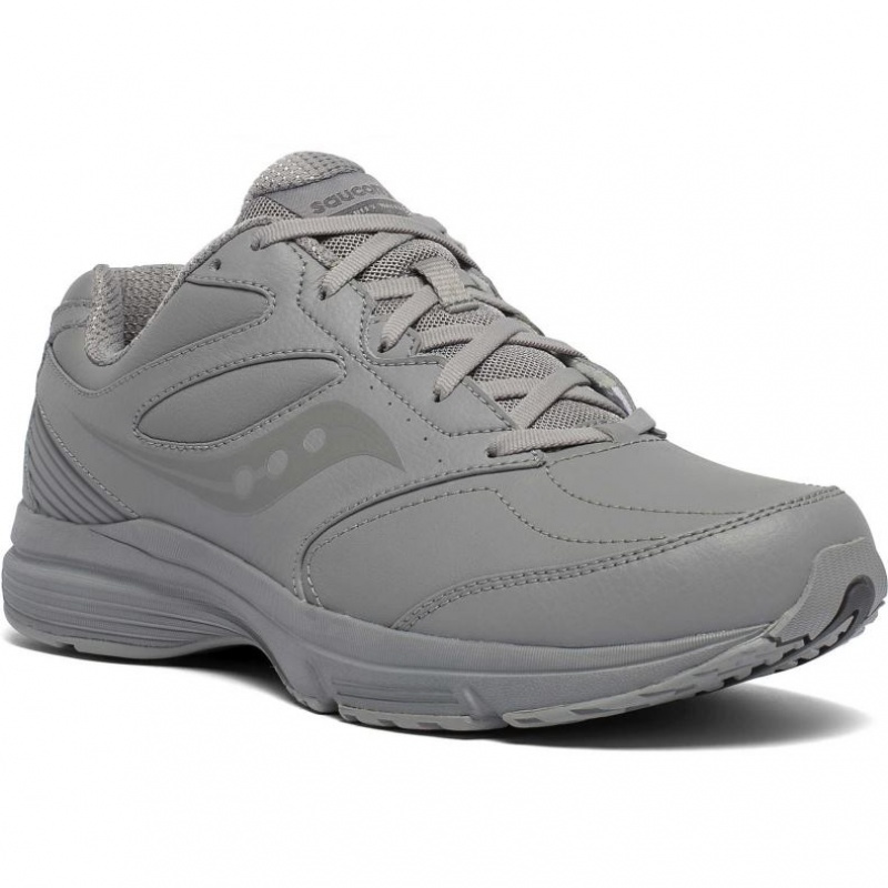 Men's Saucony Integrity Walker 3 Walking Shoes Grey | CANADA MXNOJGV