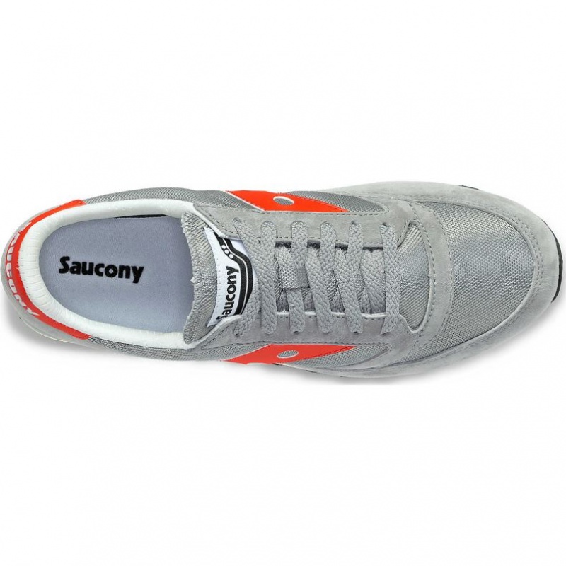 Men's Saucony Jazz 81 Sneakers Grey / Red | CANADA UQBHZXG