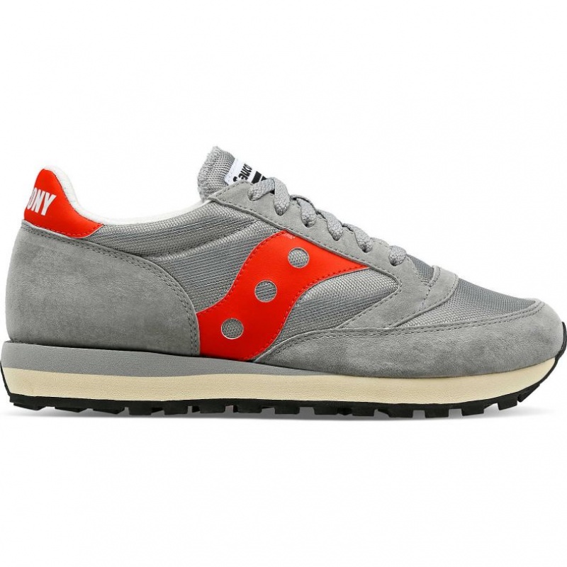 Men\'s Saucony Jazz 81 Sneakers Grey / Red | CANADA UQBHZXG