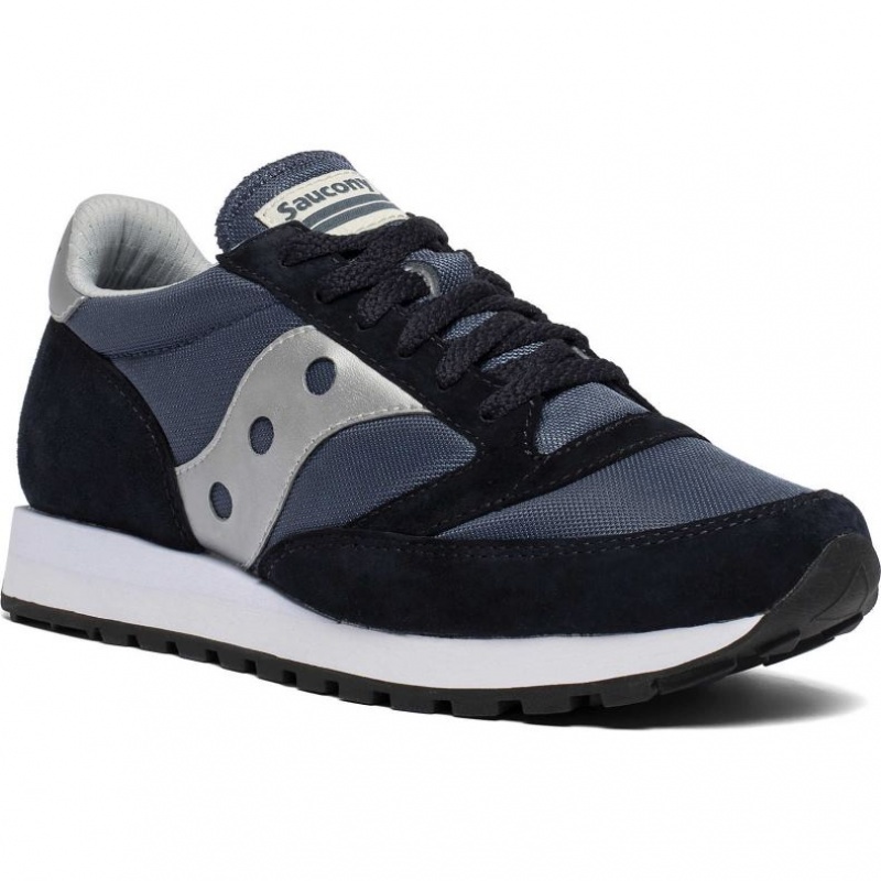 Men's Saucony Jazz 81 Sneakers Navy / Silver | CANADA XWIOAJQ