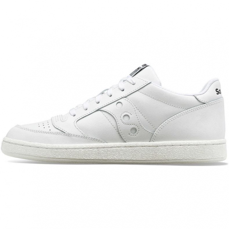 Men's Saucony Jazz Court PU Sneakers White | CANADA FJOXIER