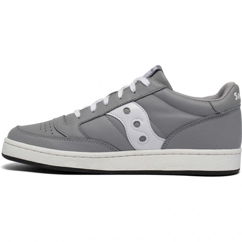 Men's Saucony Jazz Court Sneakers Grey / White | CANADA URTLWQS