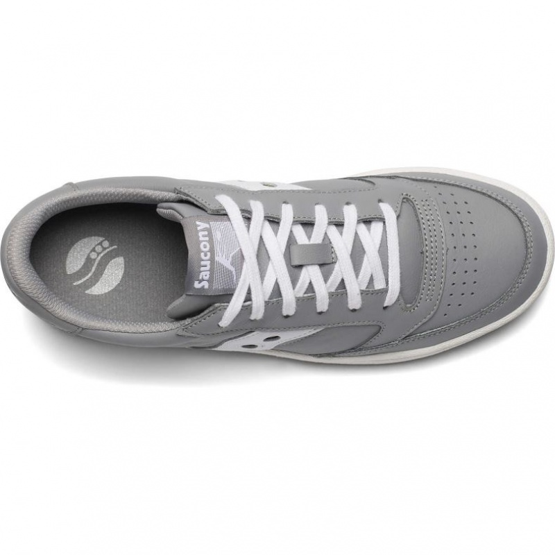 Men's Saucony Jazz Court Sneakers Grey / White | CANADA URTLWQS