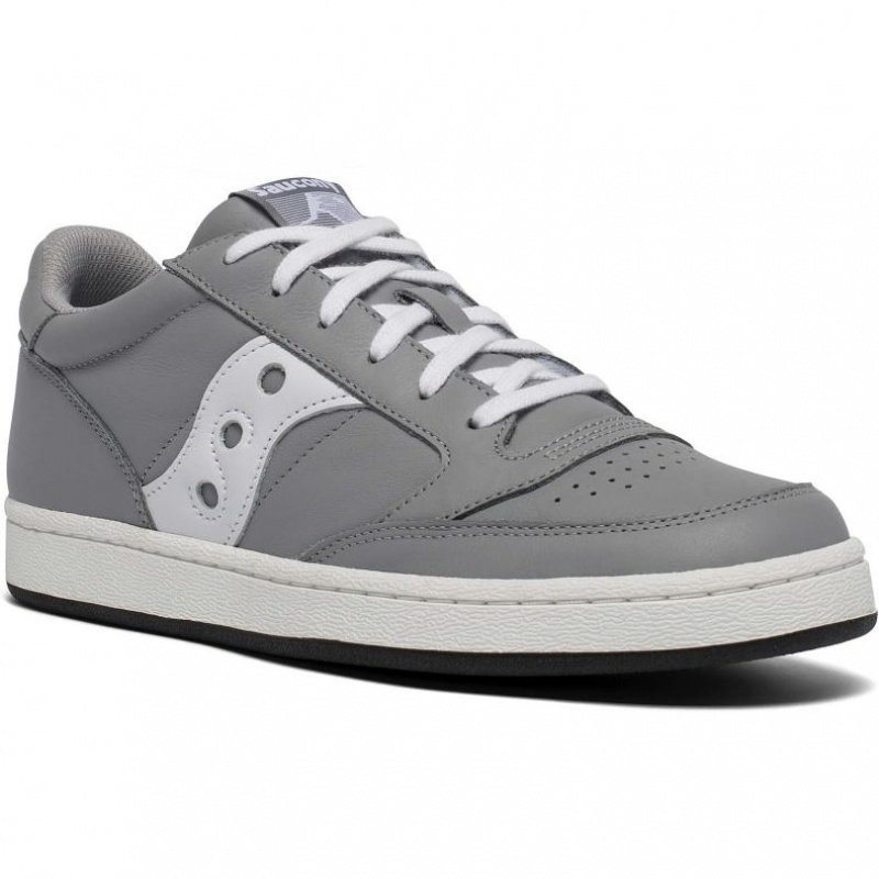 Men's Saucony Jazz Court Sneakers Grey / White | CANADA URTLWQS