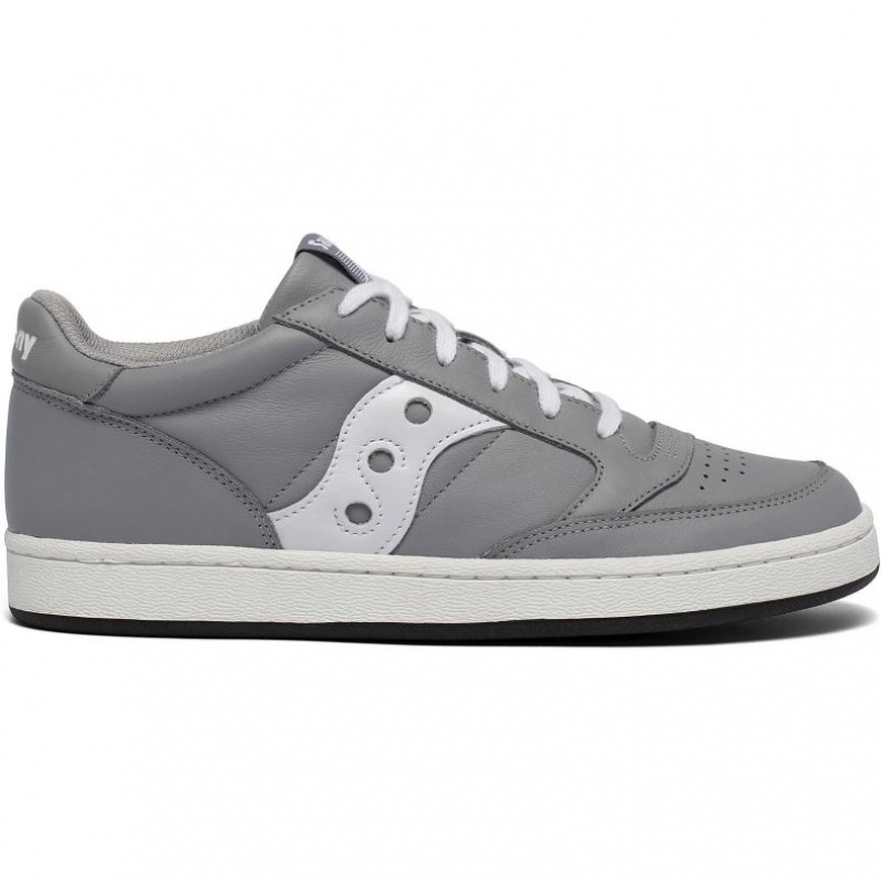 Men\'s Saucony Jazz Court Sneakers Grey / White | CANADA URTLWQS